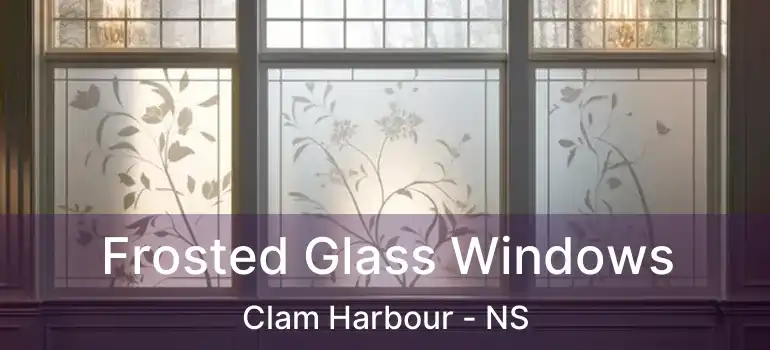  Frosted Glass Windows Clam Harbour - NS