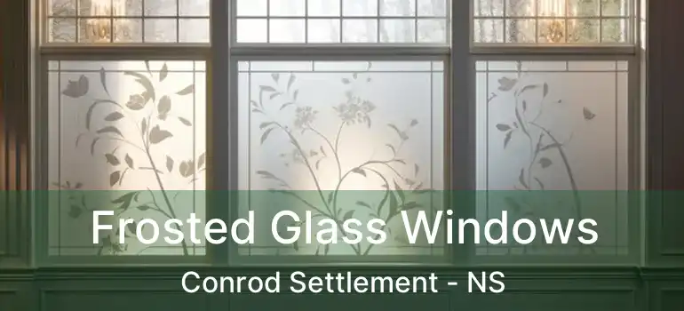  Frosted Glass Windows Conrod Settlement - NS