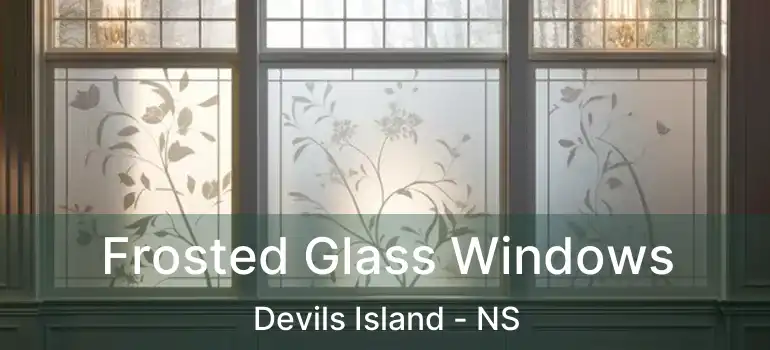  Frosted Glass Windows Devils Island - NS