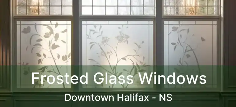  Frosted Glass Windows Downtown Halifax - NS