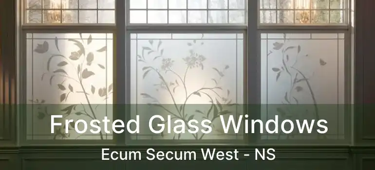  Frosted Glass Windows Ecum Secum West - NS