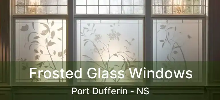  Frosted Glass Windows Port Dufferin - NS