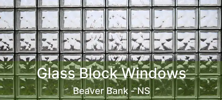  Glass Block Windows Beaver Bank - NS