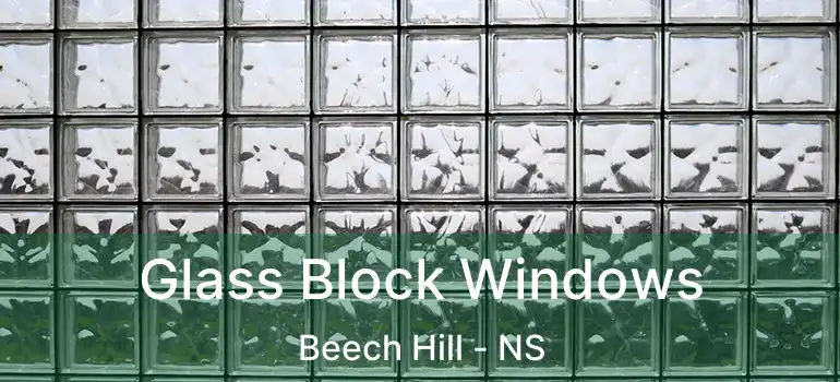  Glass Block Windows Beech Hill - NS