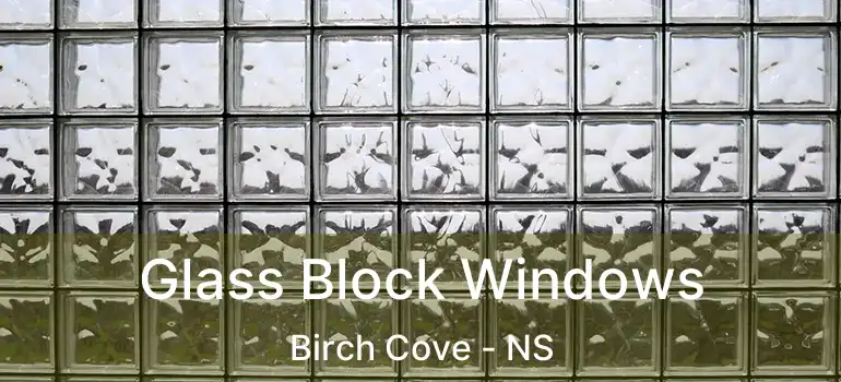  Glass Block Windows Birch Cove - NS