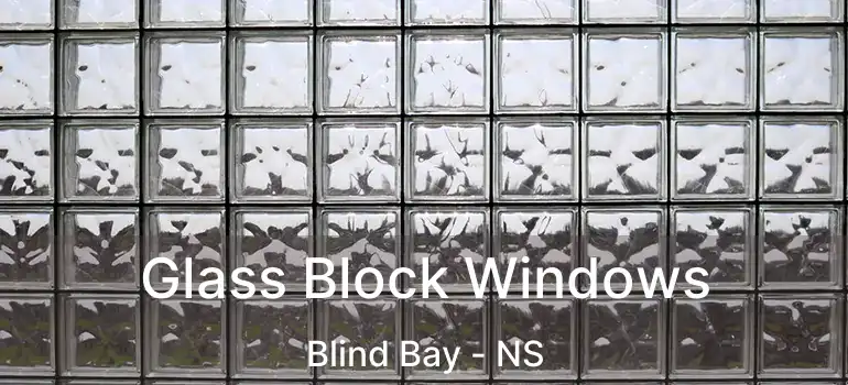  Glass Block Windows Blind Bay - NS