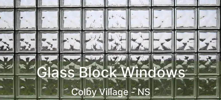  Glass Block Windows Colby Village - NS