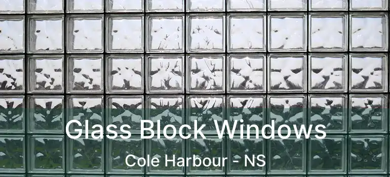  Glass Block Windows Cole Harbour - NS