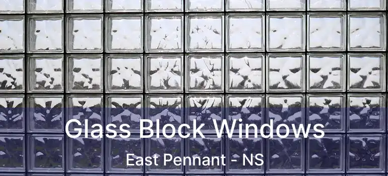  Glass Block Windows East Pennant - NS