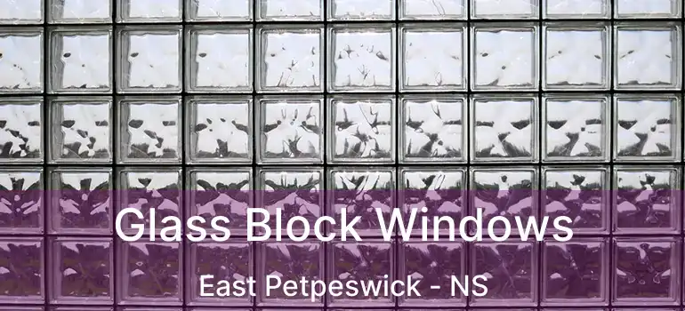  Glass Block Windows East Petpeswick - NS