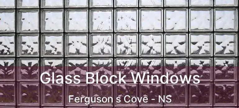  Glass Block Windows Ferguson s Cove - NS