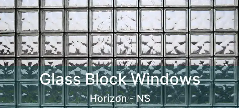  Glass Block Windows Horizon - NS