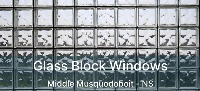  Glass Block Windows Middle Musquodoboit - NS