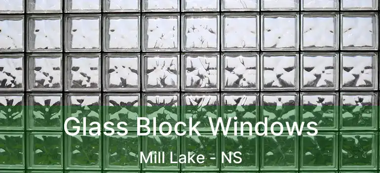  Glass Block Windows Mill Lake - NS