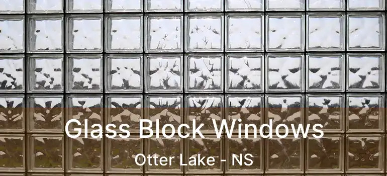  Glass Block Windows Otter Lake - NS