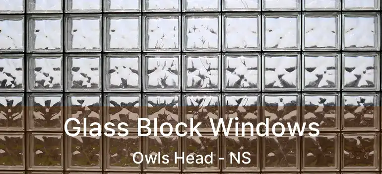  Glass Block Windows Owls Head - NS