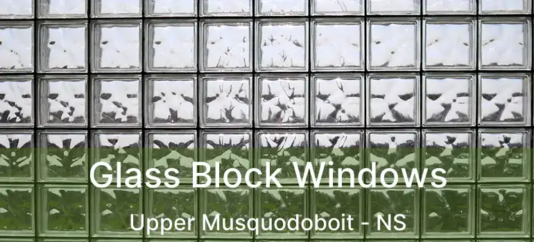  Glass Block Windows Upper Musquodoboit - NS