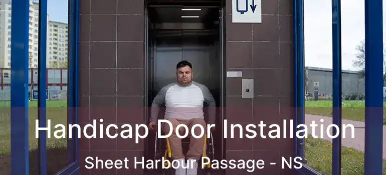  Handicap Door Installation Sheet Harbour Passage - NS