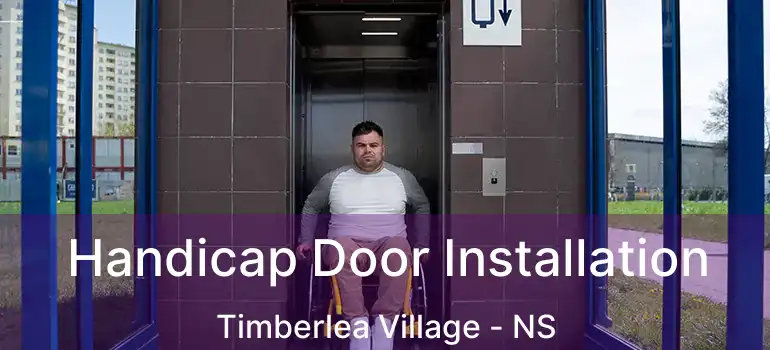  Handicap Door Installation Timberlea Village - NS