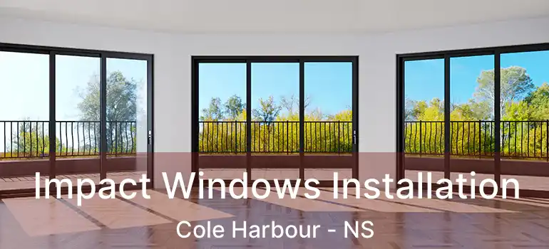  Impact Windows Installation Cole Harbour - NS