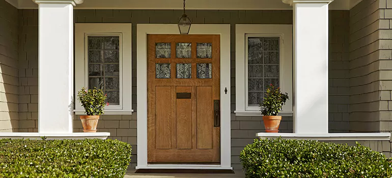 Craftsman Style Door in Peggys Cove Preservation Area, Nova Scotia