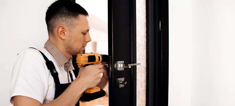 Double Entry Door Installation in Peggys Cove Preservation Area, Nova Scotia