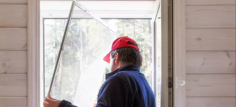 Expandable Window Screen Installation in Peggys Cove Preservation Area, Nova Scotia