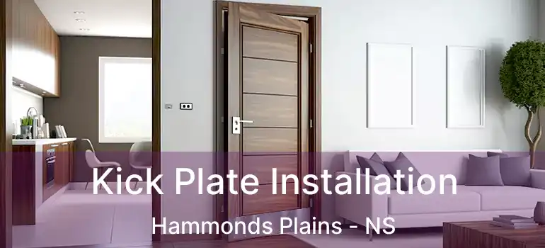  Kick Plate Installation Hammonds Plains - NS