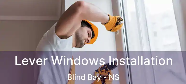  Lever Windows Installation Blind Bay - NS