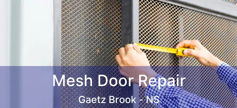  Mesh Door Repair Gaetz Brook - NS