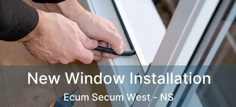  New Window Installation Ecum Secum West - NS