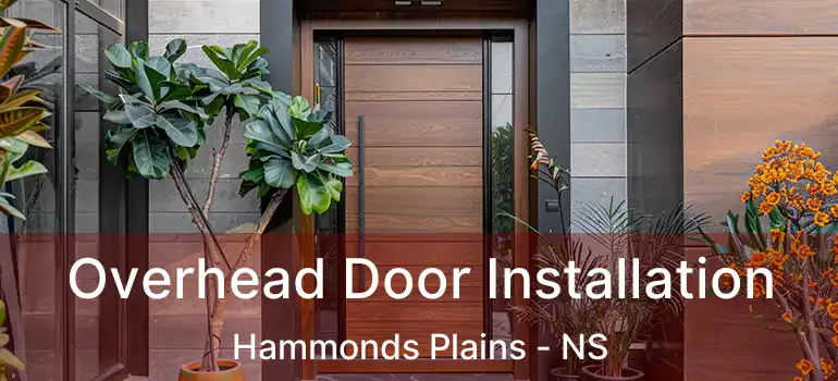  Overhead Door Installation Hammonds Plains - NS