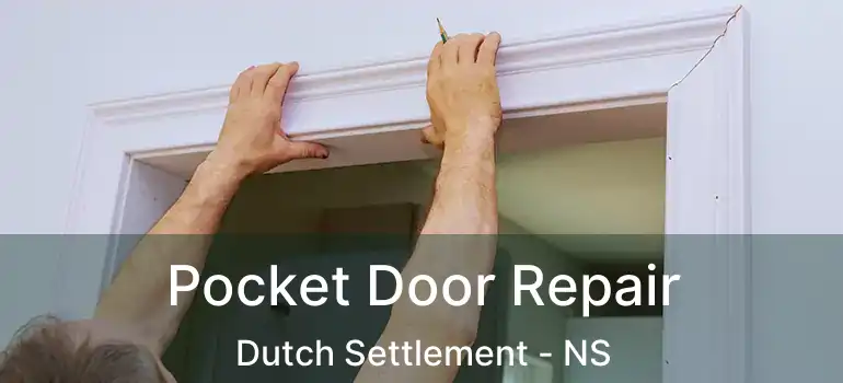  Pocket Door Repair Dutch Settlement - NS