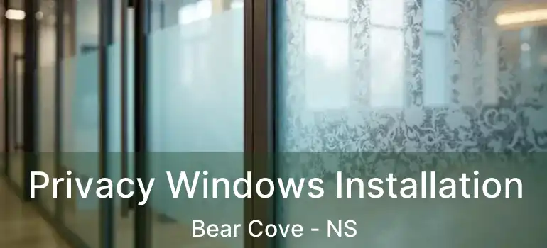  Privacy Windows Installation Bear Cove - NS