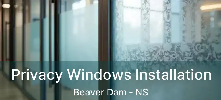  Privacy Windows Installation Beaver Dam - NS