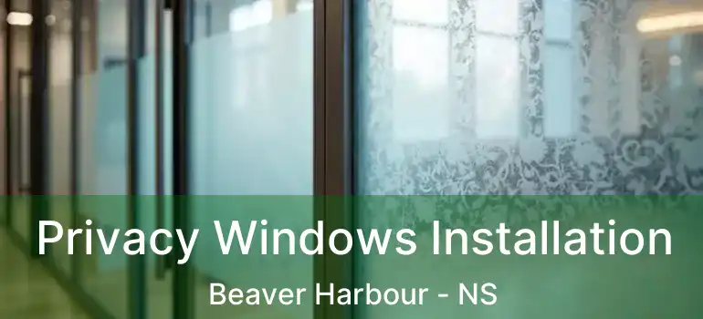  Privacy Windows Installation Beaver Harbour - NS