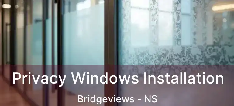  Privacy Windows Installation Bridgeviews - NS