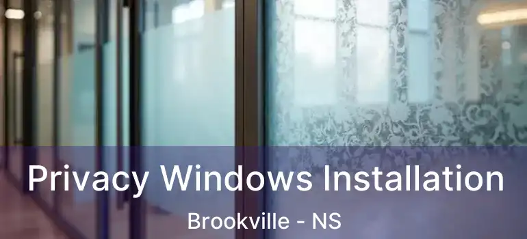  Privacy Windows Installation Brookville - NS