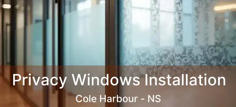  Privacy Windows Installation Cole Harbour - NS