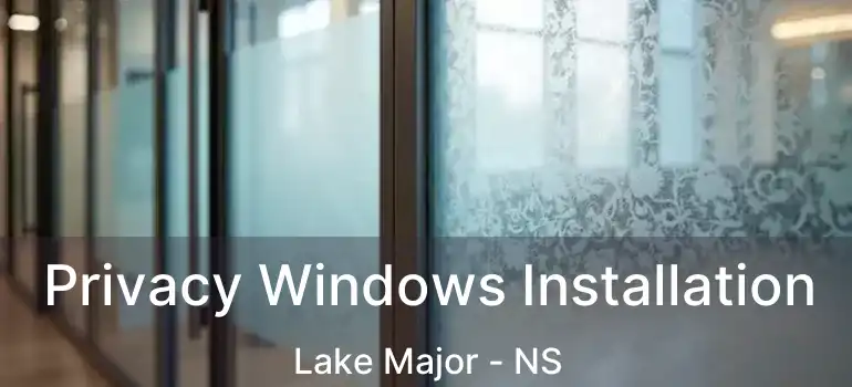  Privacy Windows Installation Lake Major - NS