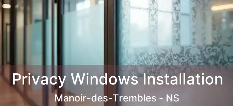  Privacy Windows Installation Manoir-des-Trembles - NS