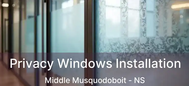  Privacy Windows Installation Middle Musquodoboit - NS