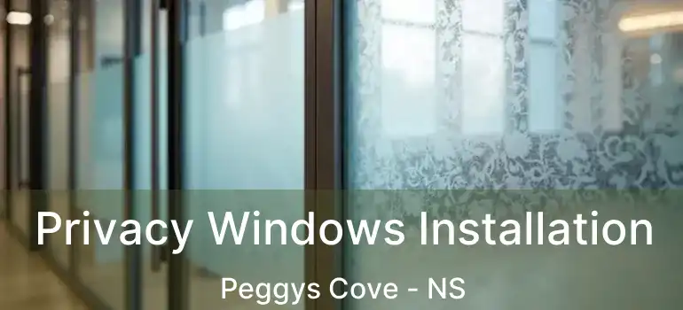  Privacy Windows Installation Peggys Cove - NS