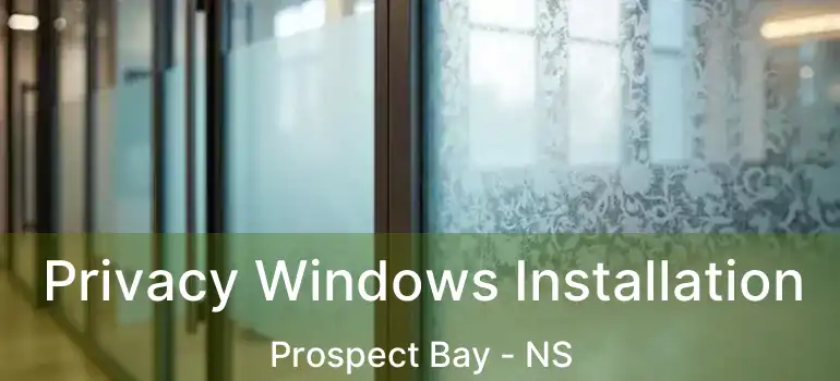  Privacy Windows Installation Prospect Bay - NS