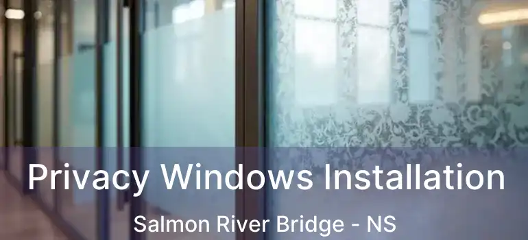  Privacy Windows Installation Salmon River Bridge - NS