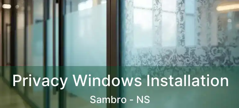  Privacy Windows Installation Sambro - NS