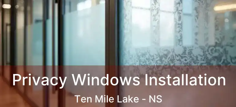  Privacy Windows Installation Ten Mile Lake - NS