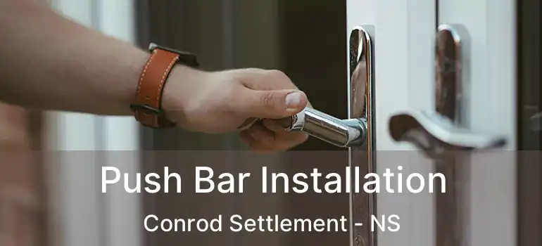  Push Bar Installation Conrod Settlement - NS