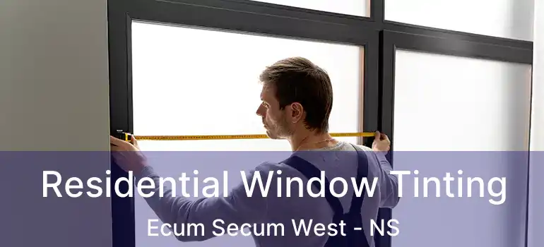  Residential Window Tinting Ecum Secum West - NS