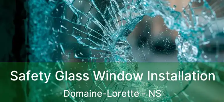  Safety Glass Window Installation Domaine-Lorette - NS